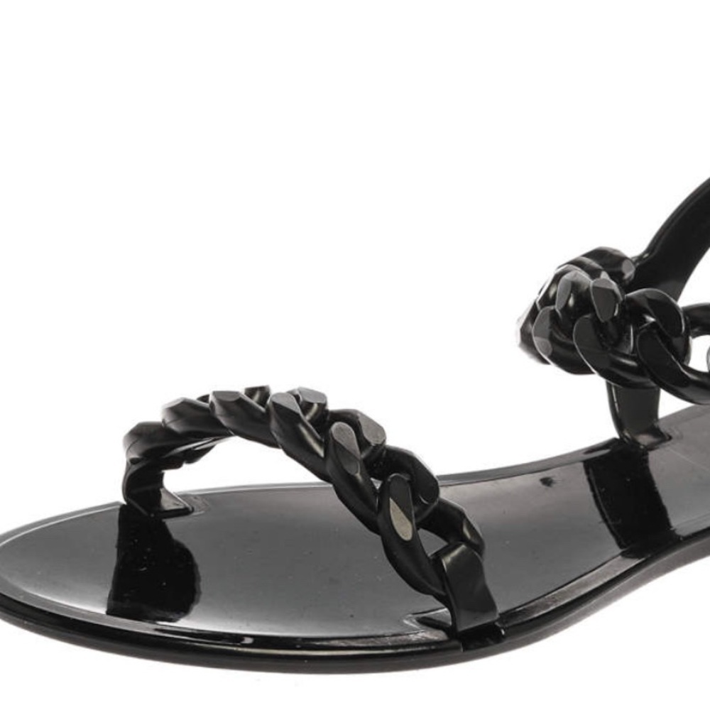 Olivia Miller Givenchy Look Alike Tonnara Chain Detail Jelly Sandals EU 38 US 9 - Picture 5 of 12